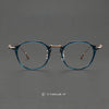 Schnurr Vintage Titanium Oval Glasses Frame