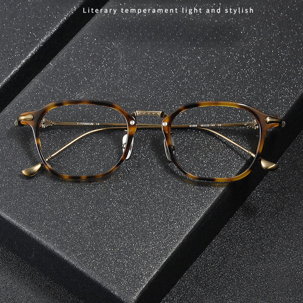 Soule Vintage Titanium Oval Glasses Frame