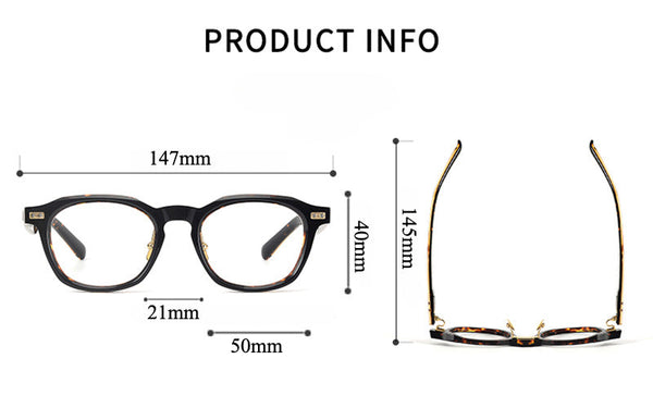 Braden Classic Square Acetate Glasses Frame