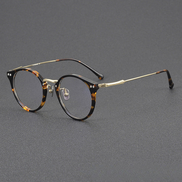 Urso Vintage Titanium Round Glasses Frame