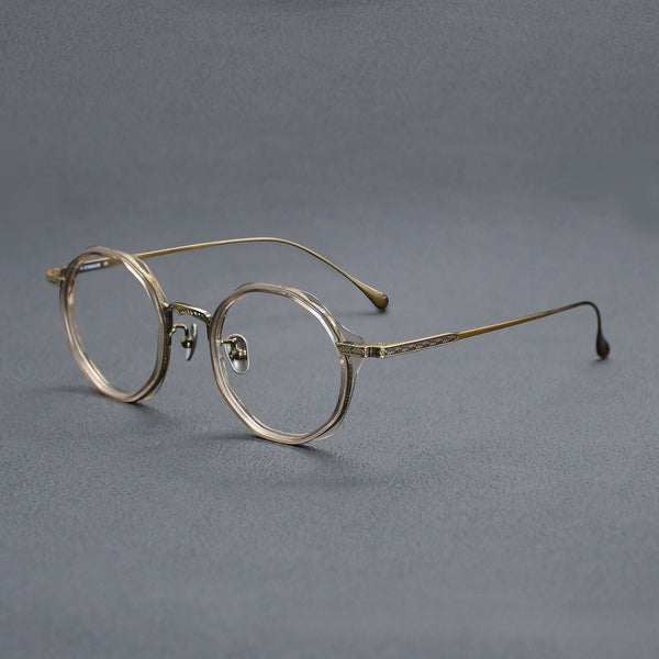 Jazzy Classic Round Acetate Glasses Frame