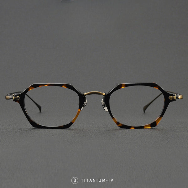 Tosta Vintage Titanium Polygon Glasses Frame