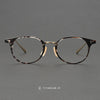 Herta Retro Oval Titanium Glasses Frame
