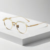 Rao Retro Oval Titanium Glasses Frame