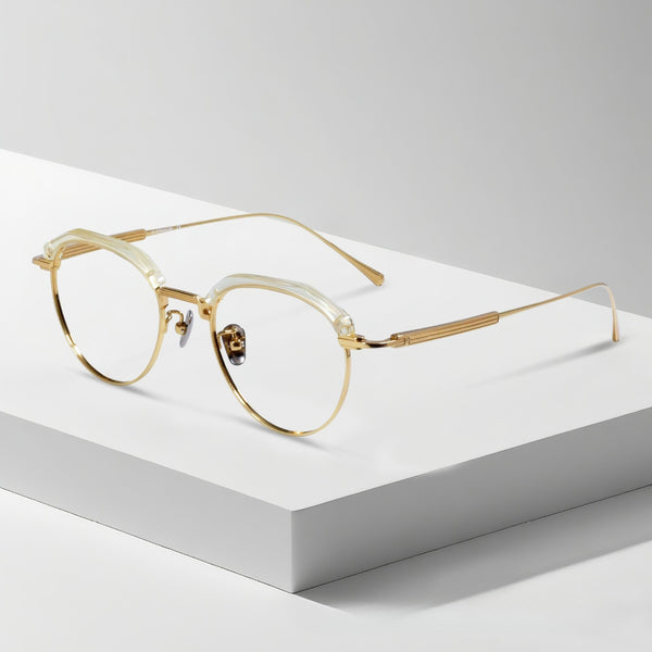 Rao Retro Oval Titanium Glasses Frame