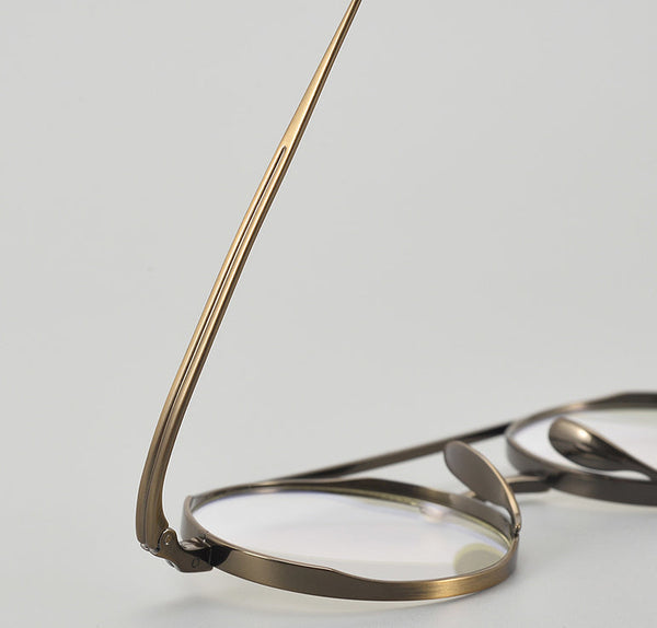 Titanium Vintage Round Eyeglasses Frames BY 9500+