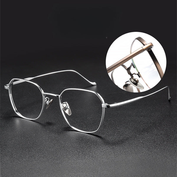 Retro Titanium Square Glasses Frame 316