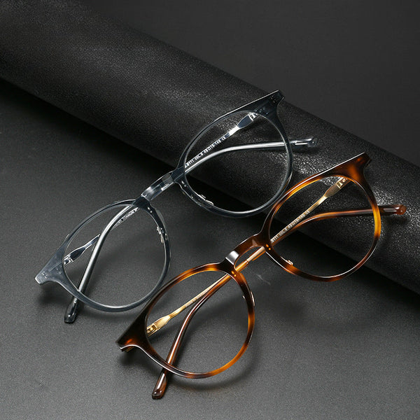 Newby Vintage Round Ultra-light Titanium Glasses Frame