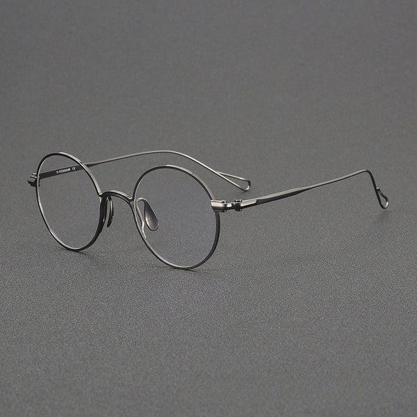 Gunn Vintage Titanium Round Glasses Frame