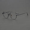 Waryn Vintage Titanium Round Glasses Frame