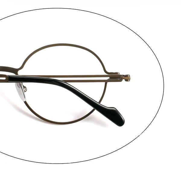 Titanium Vintage Round Eyeglasses Frames ZY0057