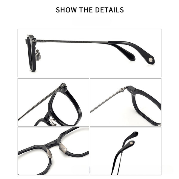 Gail Classic Square Acetate Glasses Frame
