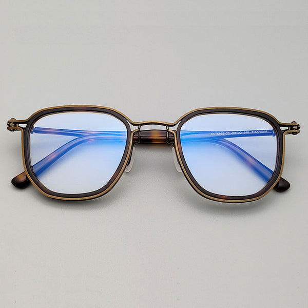 Retro Titanium Square Glasses Frame 5865