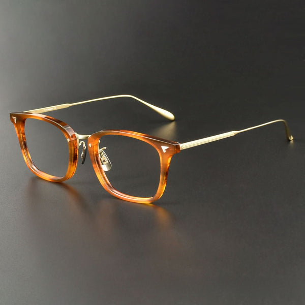 Yanko Retro Rectangle Titanium Glasses Frame
