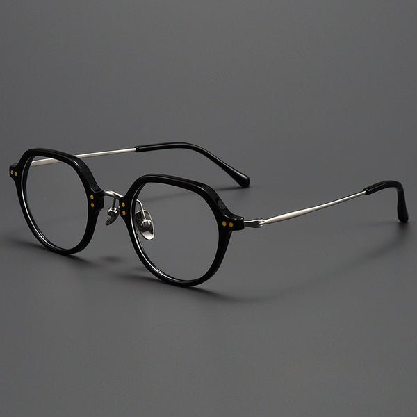 Titanium Vintage Round Eyeglasses Frames ST BT55002