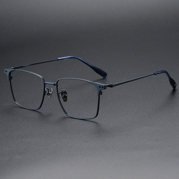 Teff Vintage Titanium Square Glasses Frame
