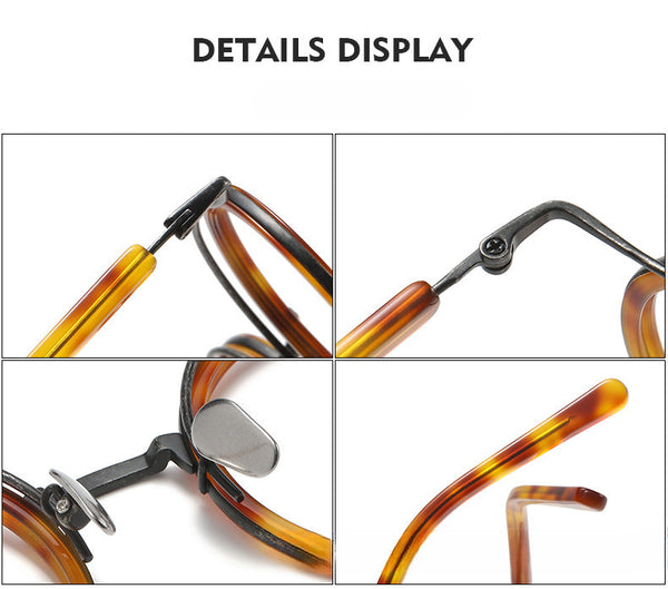 Mika Titanium Vintage Round Eyeglasses Frames