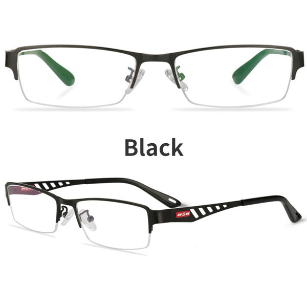 Color-Changing Business Aluminum Alloy Myopia Glasses
