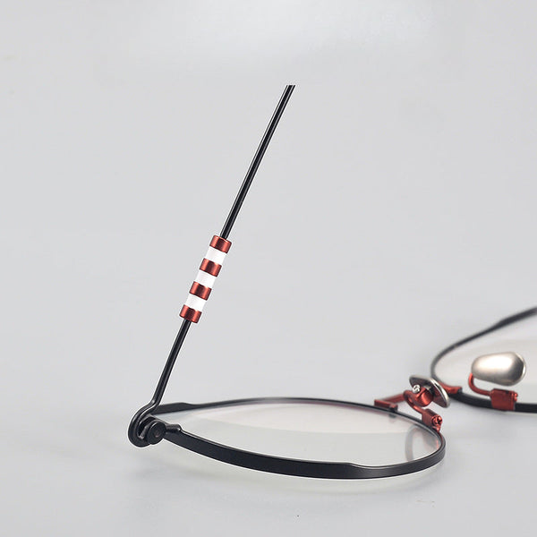 Jessy Fashion Women's Ultra Light Titanium Cat Eye Glasses Frame