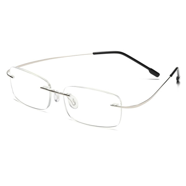 Titanium Anti-Blue Light Rimless Reading Glasses - CML1289