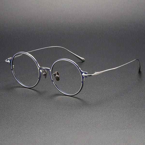 Titanium Vintage Round Eyeglasses Frames PHI