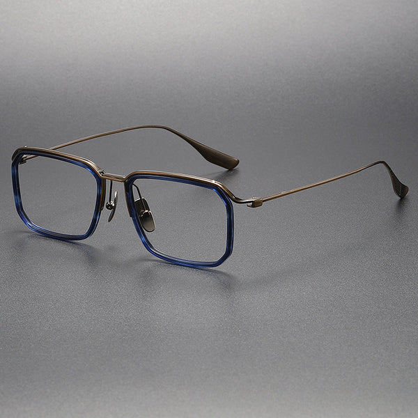Retro Titanium Square Glasses Frame DATA423