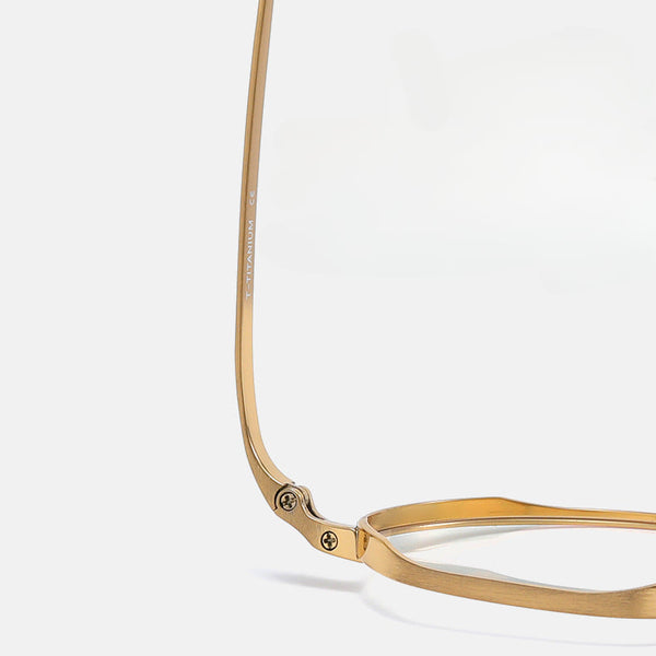 Titanium Geometric glasses FrameKMN-9916