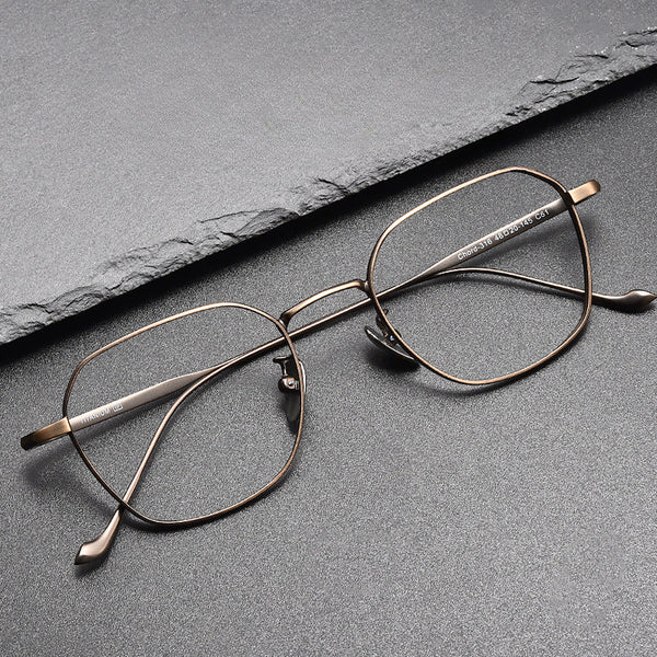 Retro Titanium Square Glasses Frame 316