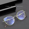 Jessy Fashion Women's Ultra Light Titanium Cat Eye Glasses Frame