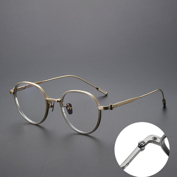 Titanium Geometric Glasses Frame KV-61