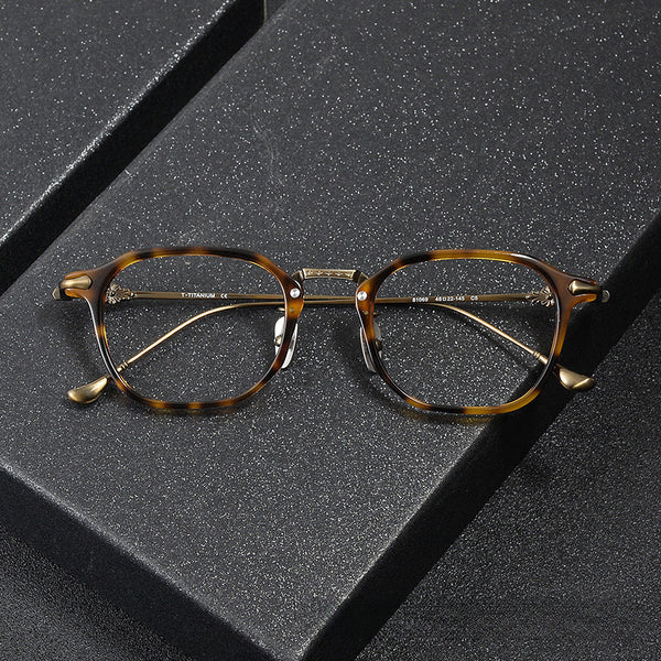 Soule Vintage Titanium Oval Glasses Frame