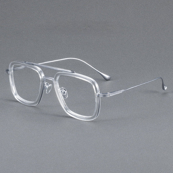 Retro Titanium Square Glasses Frame ST 7806