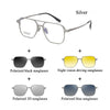 4-in-1 Magnetic Aluminum Magnesium Titanium Sunglasses