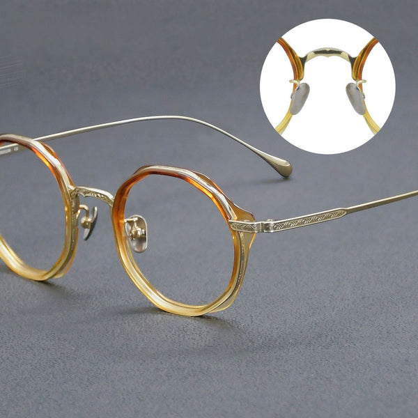 Jazzy Classic Round Acetate Glasses Frame
