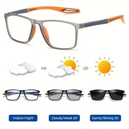 Ultra-Light Multifocal Photochromic Progressive Anti-Blue Light Reading Glasses-CML029
