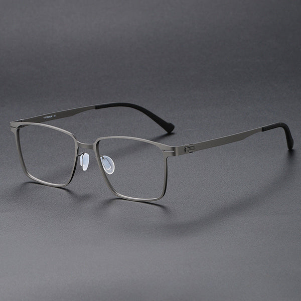 Retro Titanium Square Glasses Frame 80995