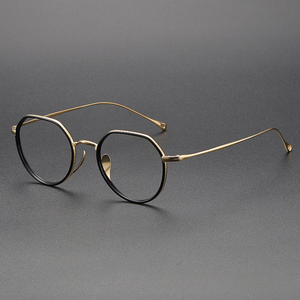 Titanium Geometric Glasses FrameKMN7310