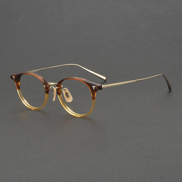 Herta Retro Oval Titanium Glasses Frame
