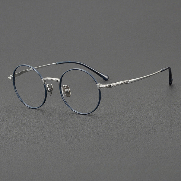 Seely Vintage Titanium Round Glasses Frame