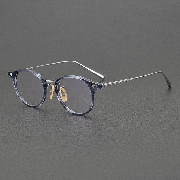Herta Retro Oval Titanium Glasses Frame