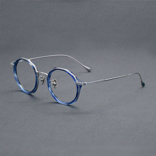 Jazzy Classic Round Acetate Glasses Frame