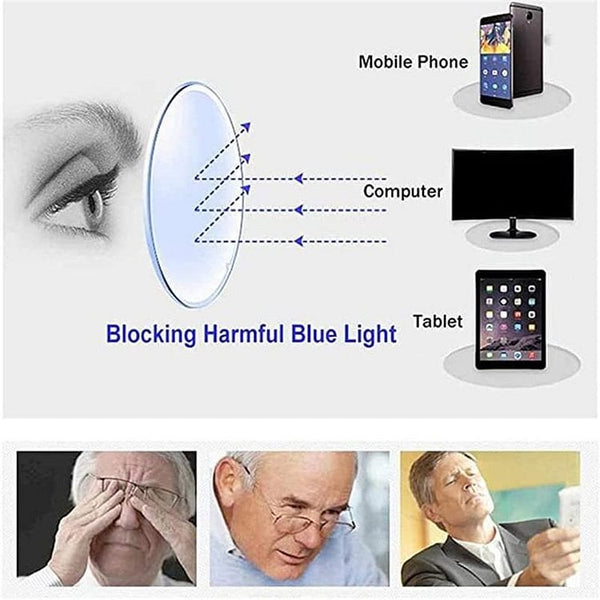 Adjustable Focus Reading Glasses for Near & Far Vision | -6.00 to +3.00 Diopters