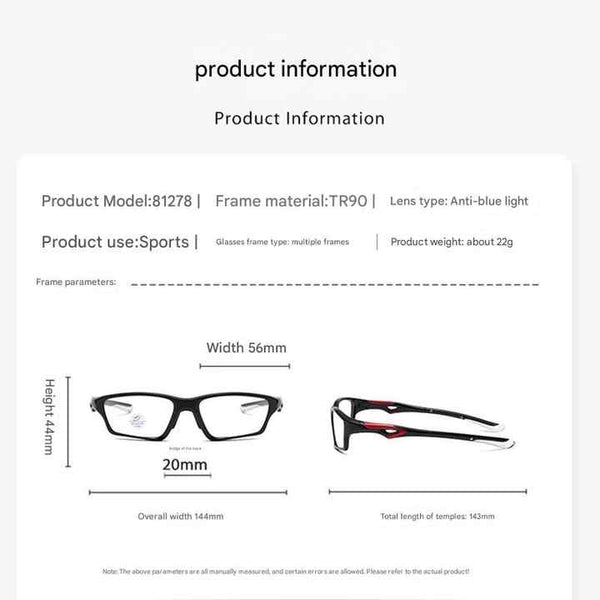 Ultra-light TR90 Multifocal Photochromic Progressive Anti-Blue Light Sport Reading Glasses - CML81278