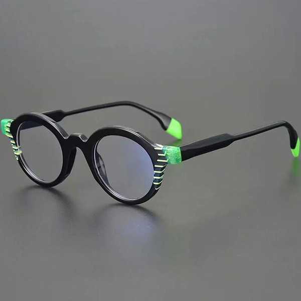 Crowe Vintage Acetate Round Glasses Frame