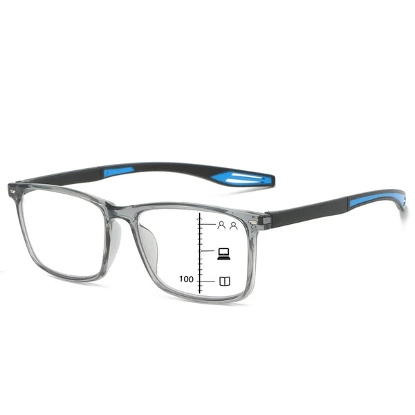 Ultra-Light Multifocal Photochromic Progressive Anti-Blue Light Reading Glasses-CML030-1