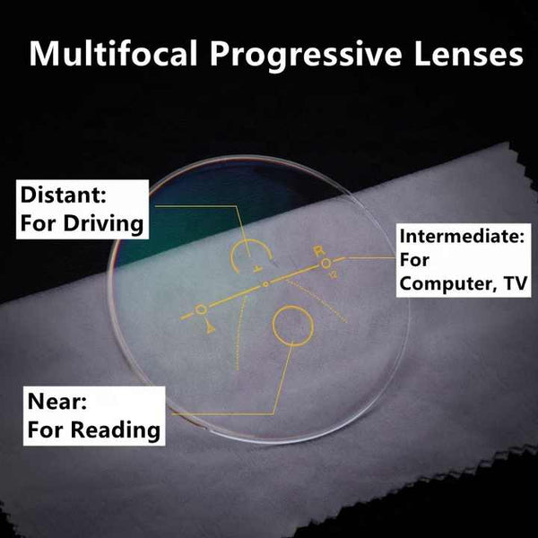 Ultralight Sports Multifocal Reading Glasses – Progressive, Photochromic, Blue Light Blocking- CML048