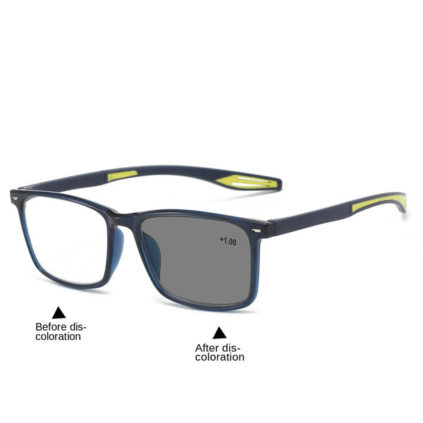 Ultra-Light Multifocal Photochromic Progressive Anti-Blue Light Reading Glasses-CML030-1