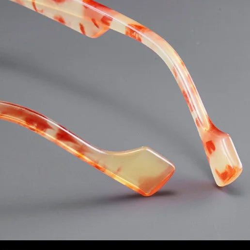 Vintage Retro Round Acetate Optical Glasses Hyperopia Anti-Blue Light Reading Glasses - CML2501