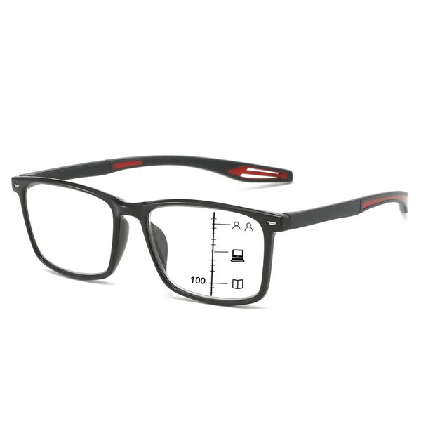 Ultra-Light Multifocal Photochromic Progressive Anti-Blue Light Reading Glasses-CML030-1