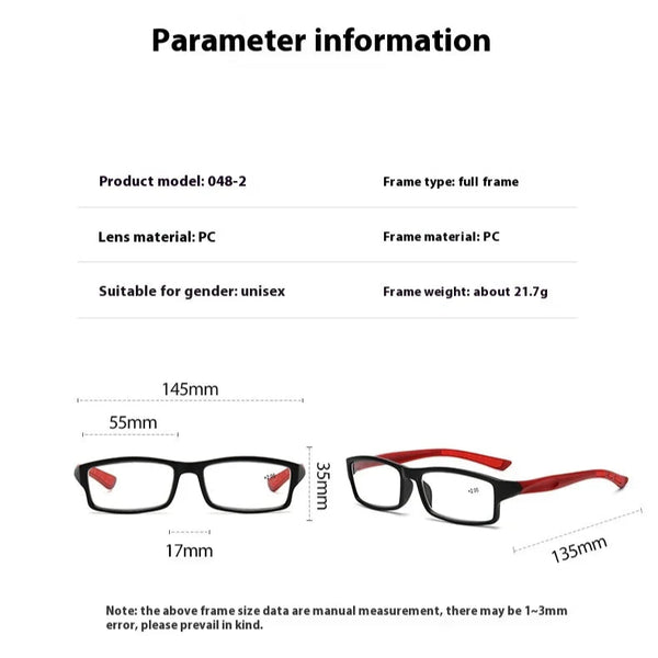 Ultralight Sports Multifocal Reading Glasses – Progressive, Photochromic, Blue Light Blocking- CML048